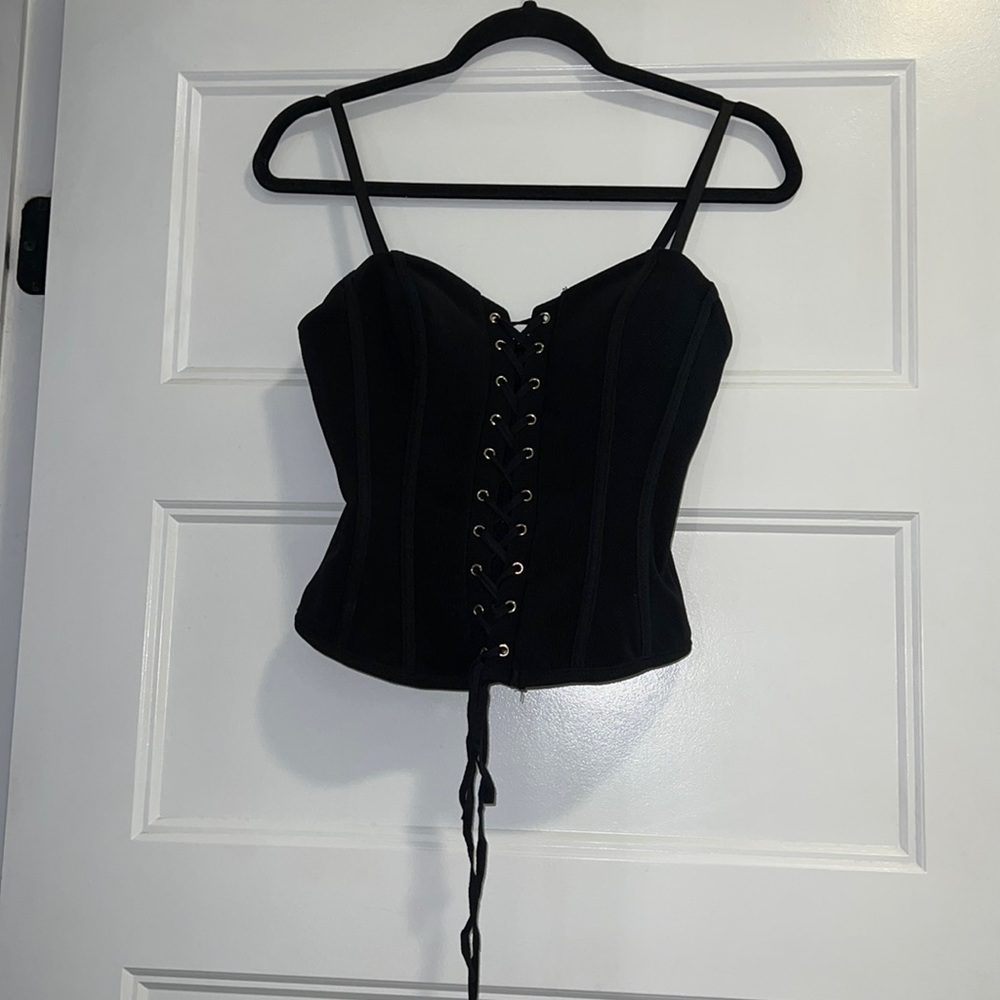 Forever 21 black corset top